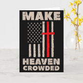 Carte Drapeau de Dieu Céleste Patriotique Chrétien Relig (Fleur jaune)