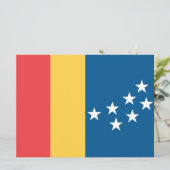 Carte Drapeau de Durham (Caroline du Nord, États-Unis) (Debout devant)