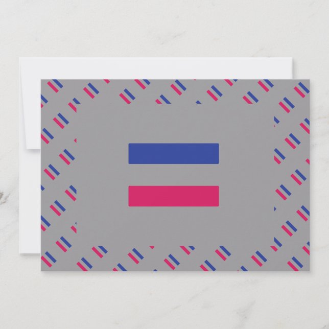 CARTE DRAPEAU DE FIERTÉ ANDROGYNE (Devant)