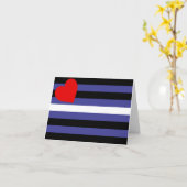 Carte Drapeau de fierté cuir (Fleur jaune)