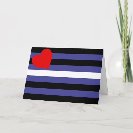 Carte Drapeau de fierté cuir (Devant)