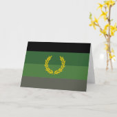 Carte Drapeau de fierté de l'uniforme militaire (Fleur jaune)