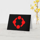 Carte Drapeau de fierté de niche (Noir) (Fleur jaune)