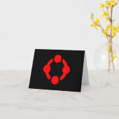 Carte Drapeau de fierté de niche (Noir) (Fleur jaune)