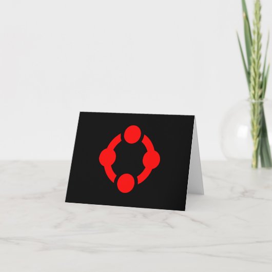 Carte Drapeau de fierté de niche (Noir) (Devant)