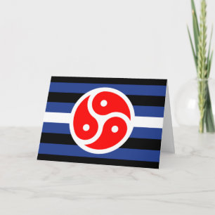 Carte Drapeau de fierté de pratique du cuir