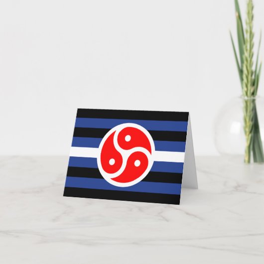Carte Drapeau de fierté de pratique du cuir (Devant)