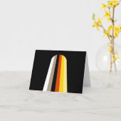 Carte Drapeau de fierté des cheveux longs (Fleur jaune)