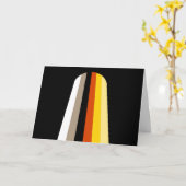 Carte Drapeau de fierté des cheveux longs (Fleur jaune)