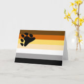 Carte Drapeau de fierté des Ours (Fleur jaune)