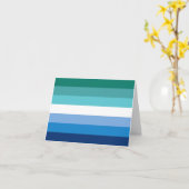 Carte Drapeau de fierté gay masculin (Fleur jaune)
