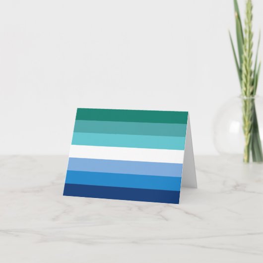 Carte Drapeau de fierté gay masculin (Devant)