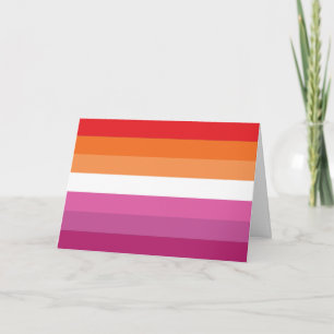 Carte Drapeau de fierté lesbienne