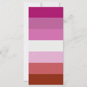 Carte Drapeau de fierté lesbienne LGBTQ
