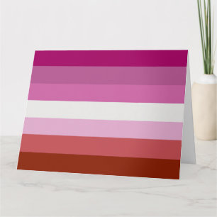 Carte Drapeau de fierté lesbienne (Origine)