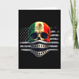 Carte Drapeau de fierté mexicano-américain d'Amérique Me