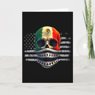 Carte Drapeau de fierté mexicano-américain d'Amérique Me