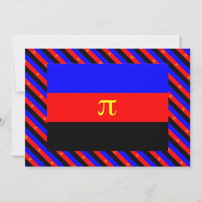 Carte Drapeau de fierté polyamoureuse (Devant)