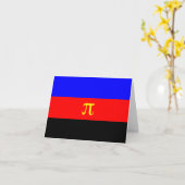 Carte Drapeau de fierté polyamoureuse (Fleur jaune)