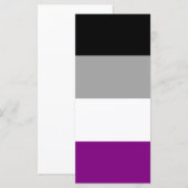 Carte Drapeau de fierté sexuelle LGBTQ (Devant / Derrière)