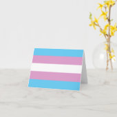 Carte Drapeau de fierté trans (Fleur jaune)