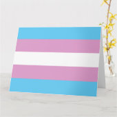 Carte Drapeau de fierté trans (Fleur jaune)