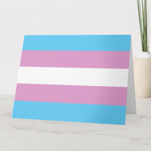 Carte Drapeau de fierté trans (Devant)