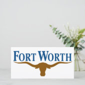 Carte Drapeau de Fort Worth (Texas) (Debout devant)