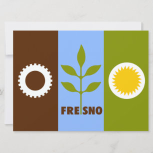 Carte Drapeau de Fresno (Californie)