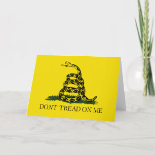 Carte Drapeau de Gadsden - ne marchez pas sur moi