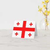 Carte Drapeau de Géorgie (Fleur jaune)