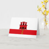 Carte Drapeau de Gibraltar (Fleur jaune)