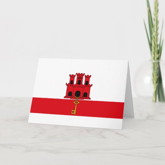 Carte Drapeau de Gibraltar (Devant)