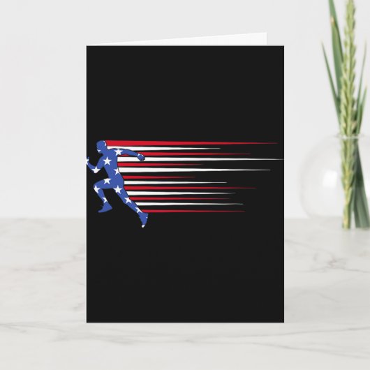 Carte Drapeau de gorille ‘merica Lunettes de soleil drôl (Devant)