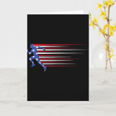 Carte Drapeau de gorille ‘merica Lunettes de soleil drôl (Fleur jaune)