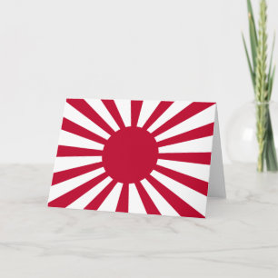 Carte Drapeau de guerre impérial du Japon