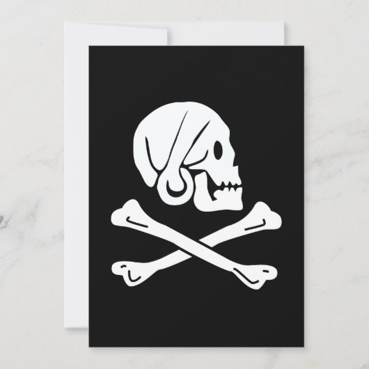 Carte Drapeau de Henry Every Drapeau de Pirate (Devant)