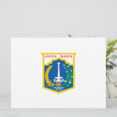 Carte Drapeau de Jakarta (capitale indonésienne) (Debout devant)