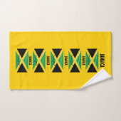 CARTE DRAPEAU DE JAMAÏQUE PRÉSENTATION Personnalis (Serviette à main)