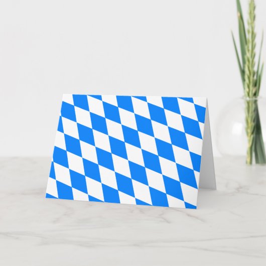 Carte Drapeau de la Bavière de l'Allemagne (Devant)