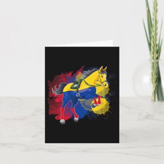 Carte Drapeau de la Colombie (Devant)