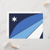 Carte Drapeau de la Colombie (Caroline du Sud) (Devant/Arrière en situation)