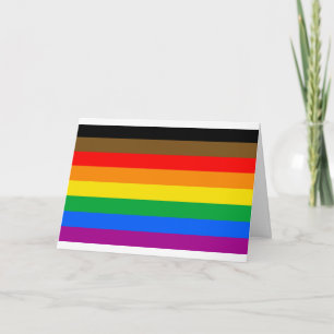 Carte Drapeau de la fierté arc-en-ciel de Philly