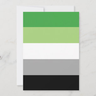 Carte Drapeau de la fierté aromantique LGBTQ