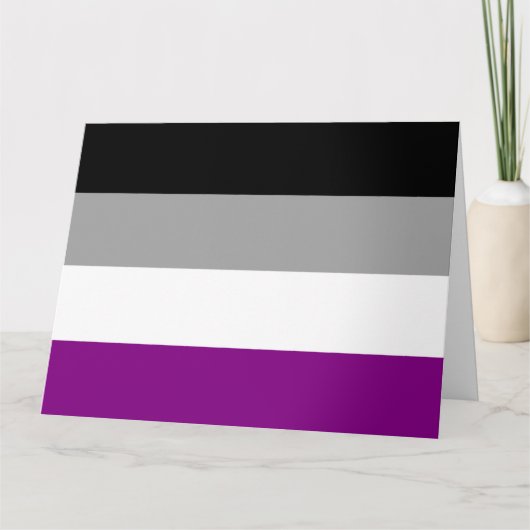Carte Drapeau de la fierté asexuelle (Devant)