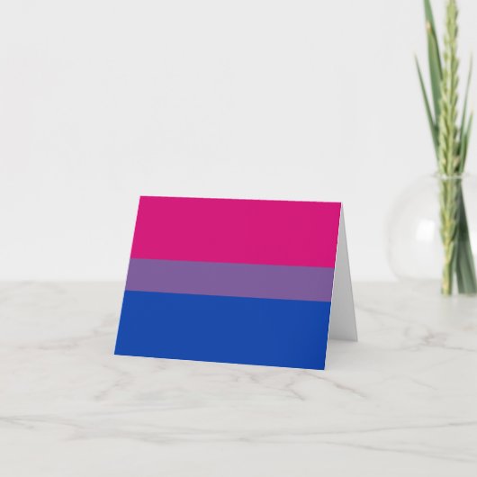 Carte Drapeau de la fierté bisexuelle (Devant)