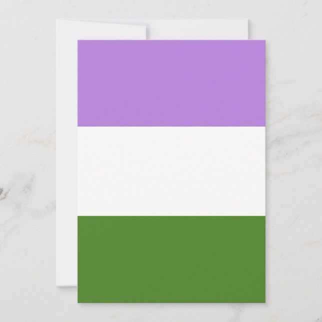 Carte Drapeau de la fierté de genre (Devant)