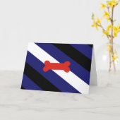 Carte Drapeau de la fierté de jeu de chiot (Fleur jaune)