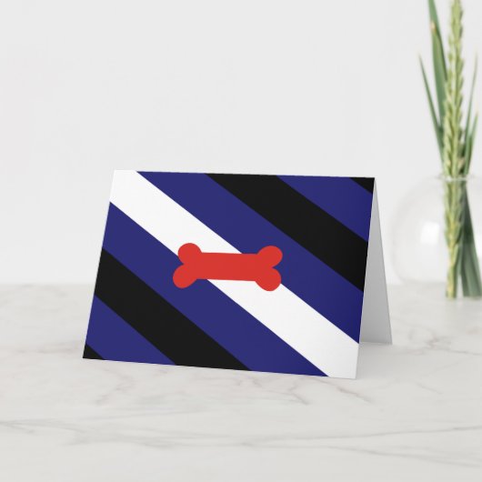 Carte Drapeau de la fierté de jeu de chiot (Devant)