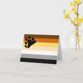 Carte Drapeau de la fierté des ours (Fleur jaune)